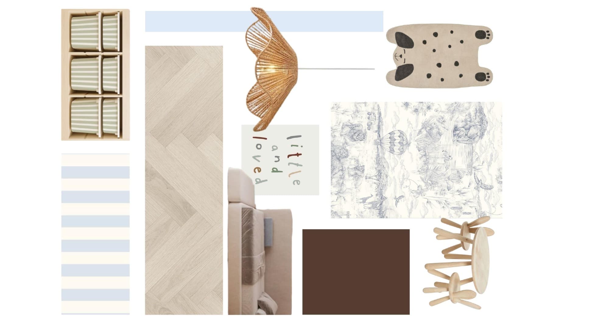 Kétszintes lakás Gyerekszoba moodboard